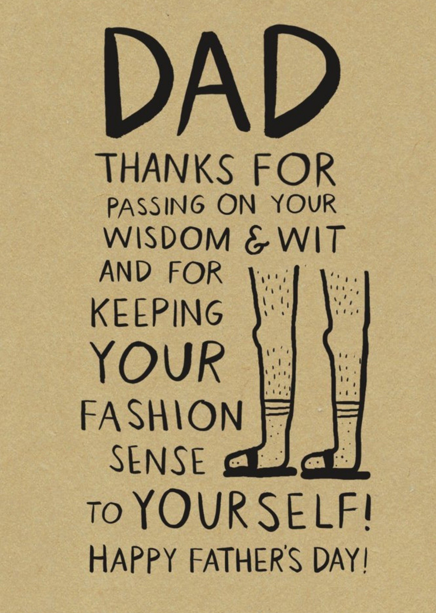 Dad Thanks For Passing On Your Wisdom And Wit Card Ecard