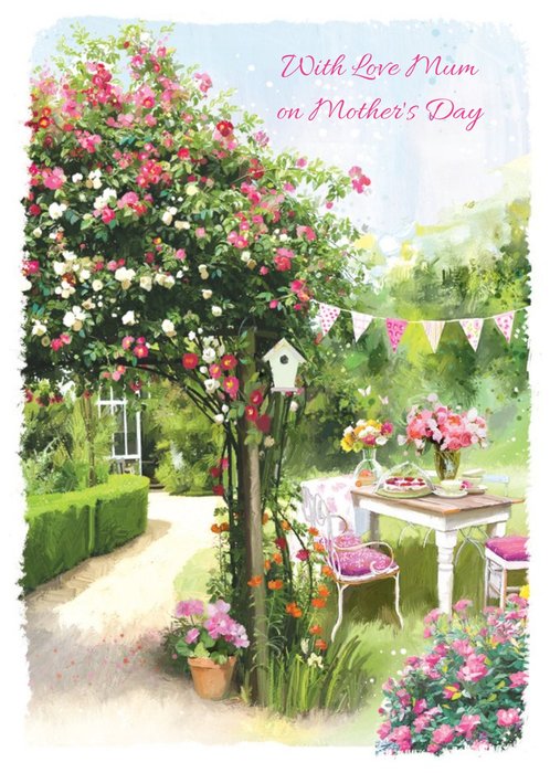Garden Picnic With Love Mum On Mothers Day Card