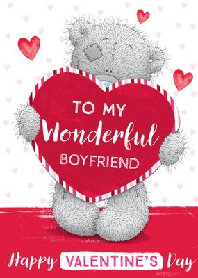 Me To You To My Wonderful Boyfriend Happy Valentine's Day Card