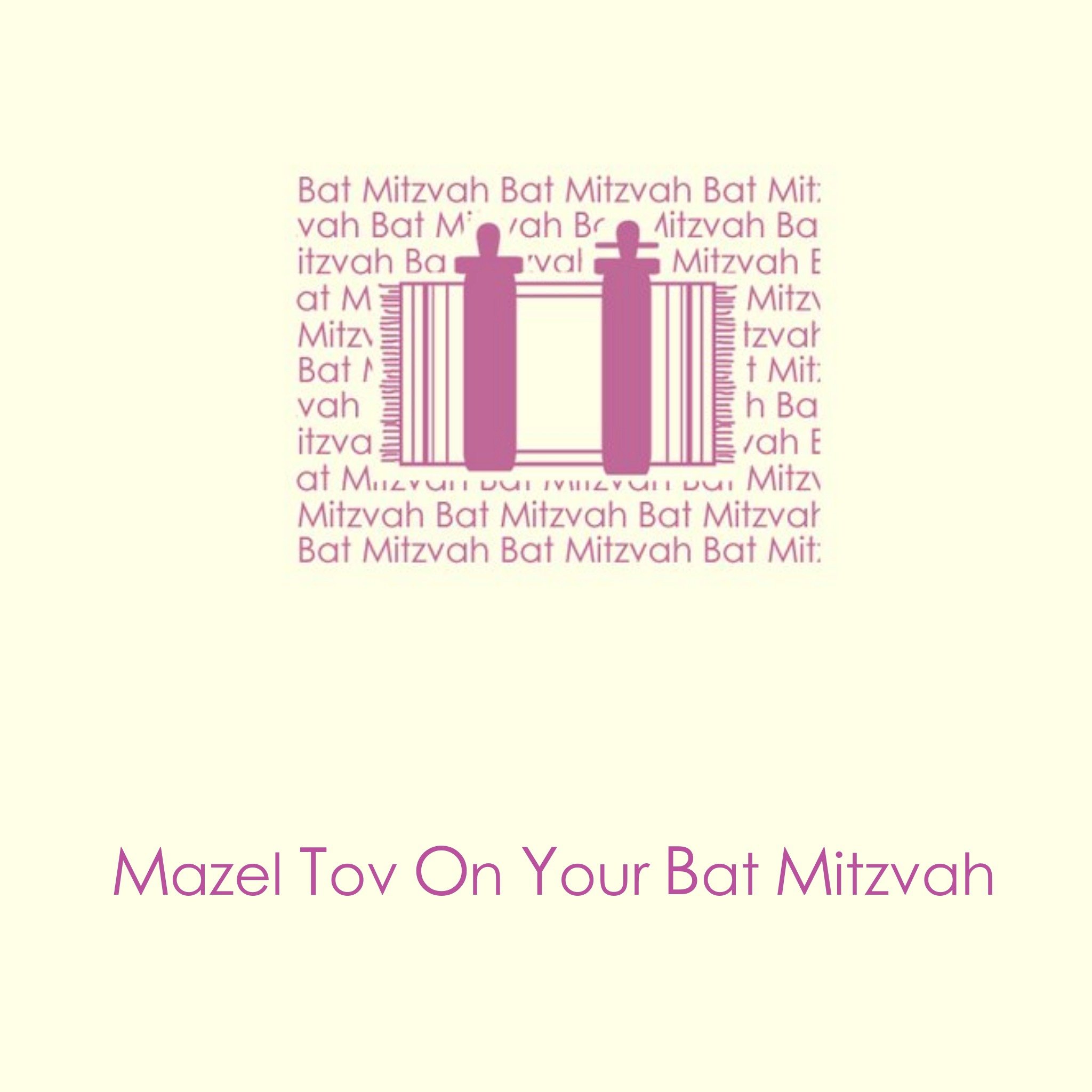 Moonpig Bat Mitzvah Cards, Large