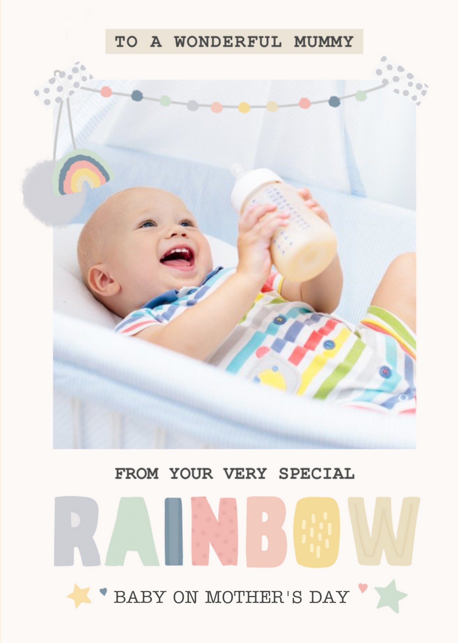 Rainbow Baby Photo Upload Mother's Day Card Ecard