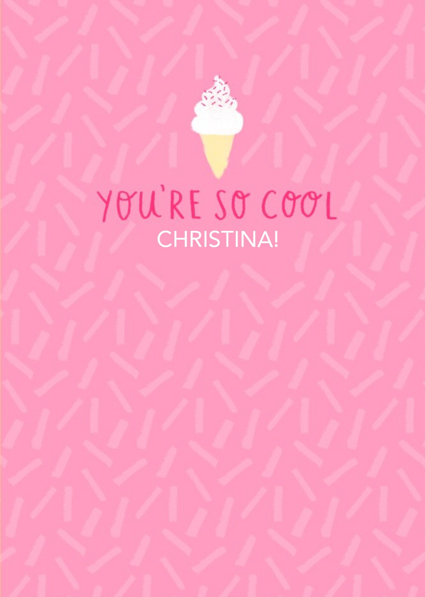 Youre So Cool Personalised Card Ecard