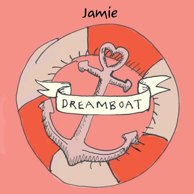 Personalised Funny Dreamboat Valentine's Day Card