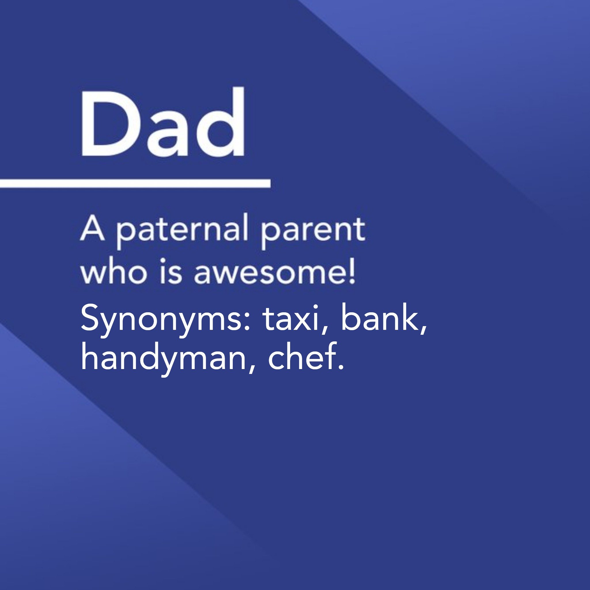 Moonpig Definition Of Dad Father's Day Card, Square