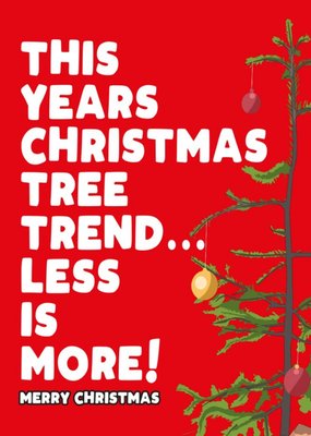 Christmas Tree Trend Funny Christmas Card