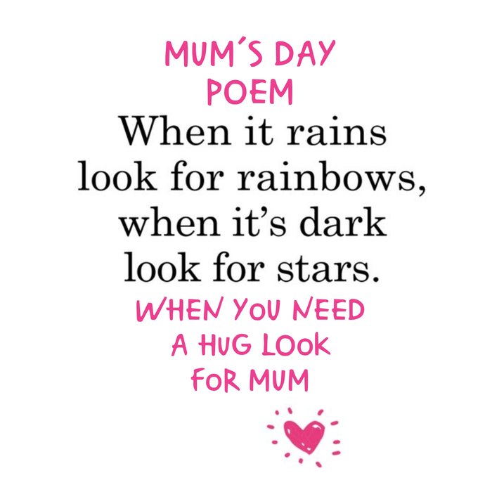 Mother's Day Card - Mum - funny - hug