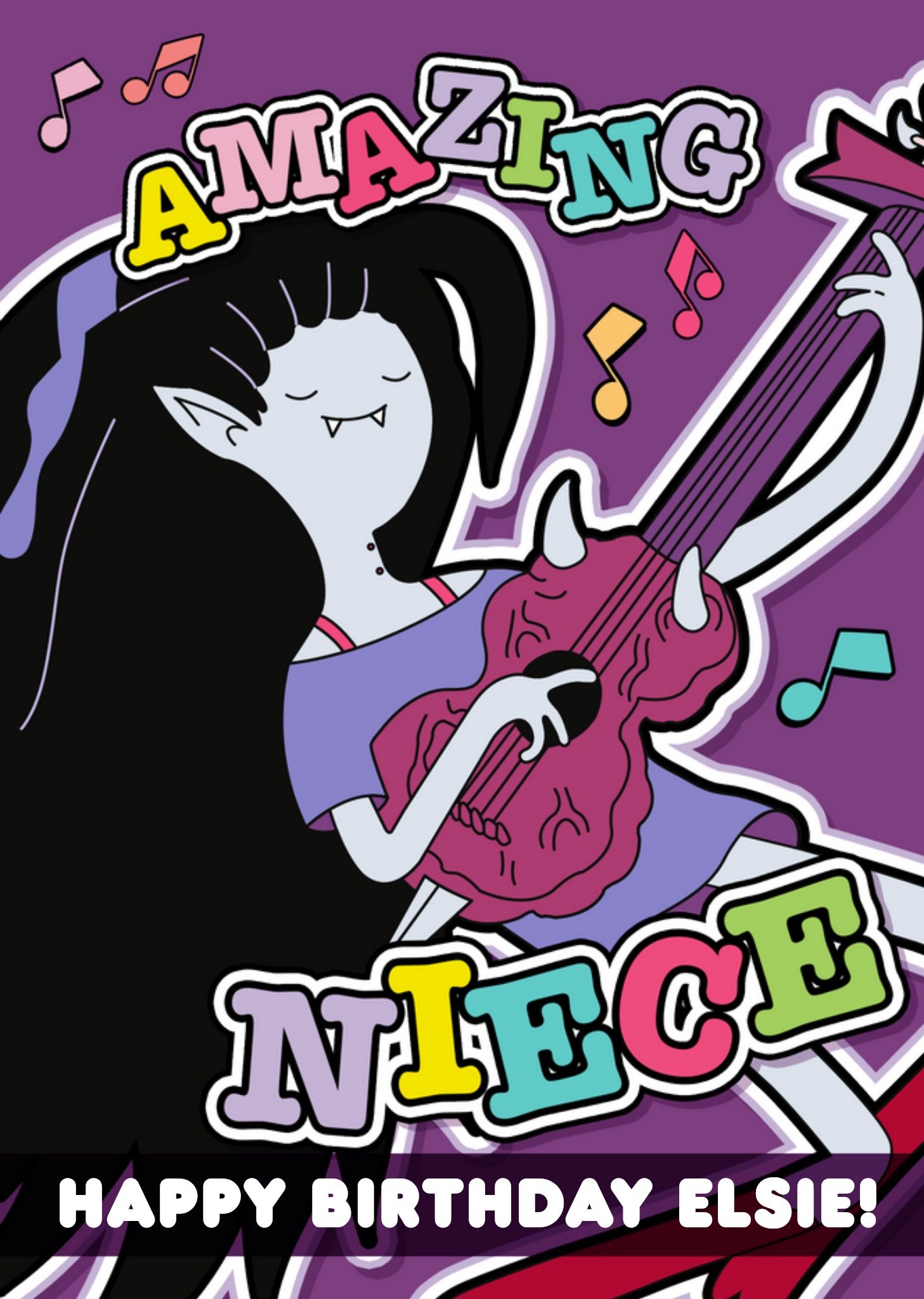 Moonpig Adventure Time Amazing Niece Happy Birthday Peronalised Card Ecard