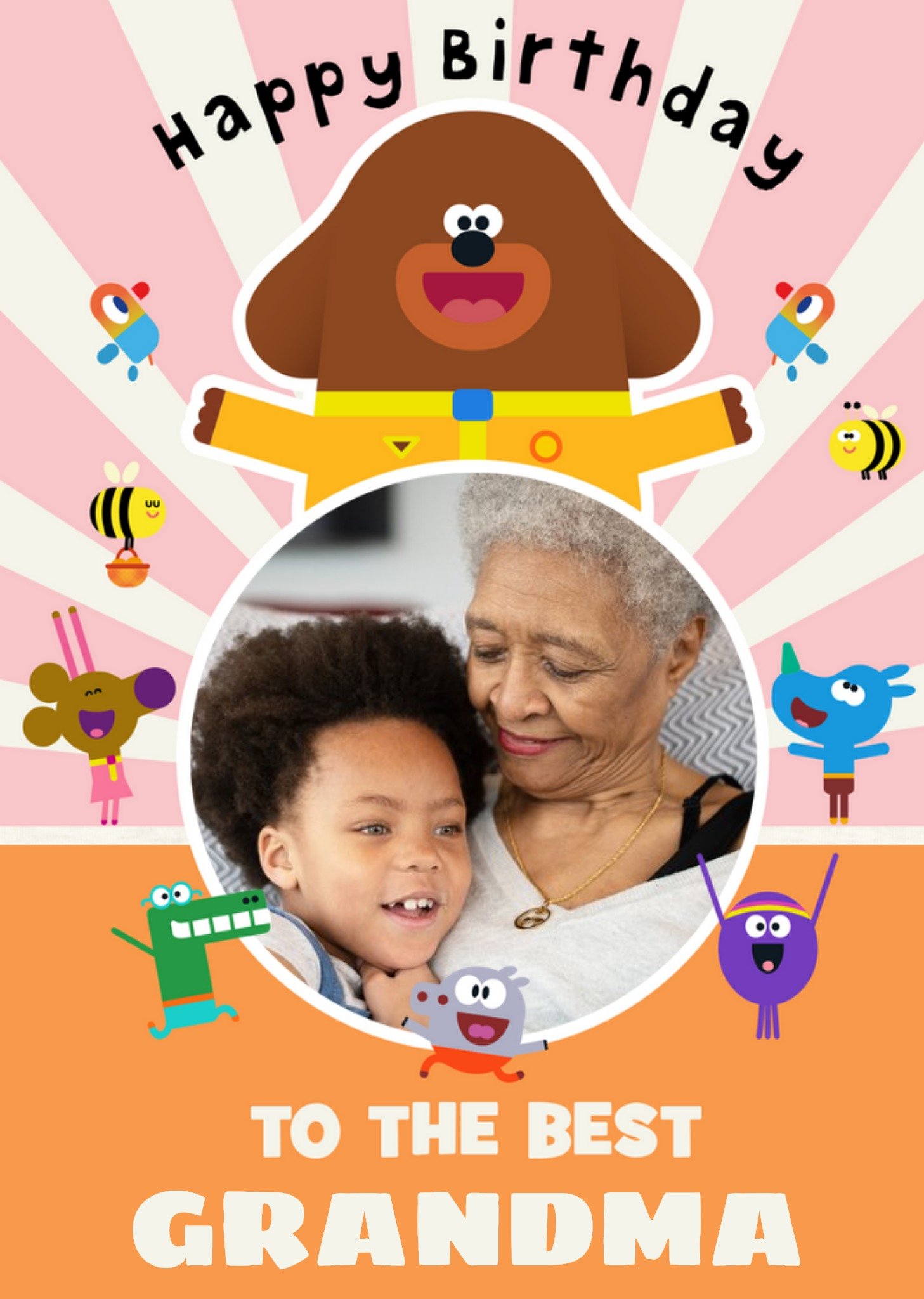 Hey Duggee Best Grandma Photo Upload Birthday Card Ecard