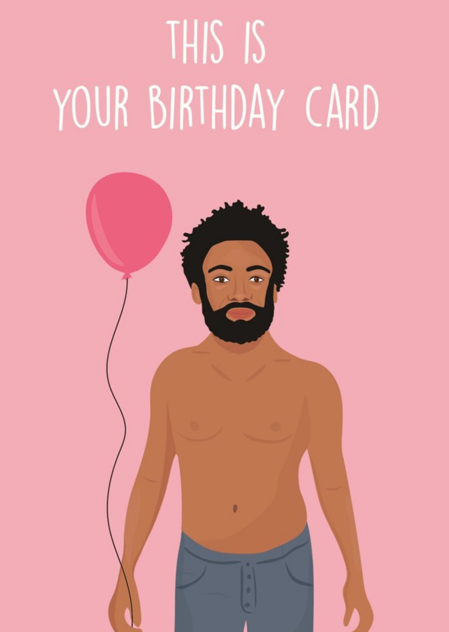Rumble Cards Modern Funny Singer This Is Your Birthday Card, Large