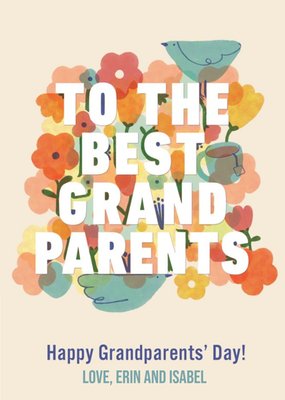 Colourful And Fun Best Grandparent's Day Card