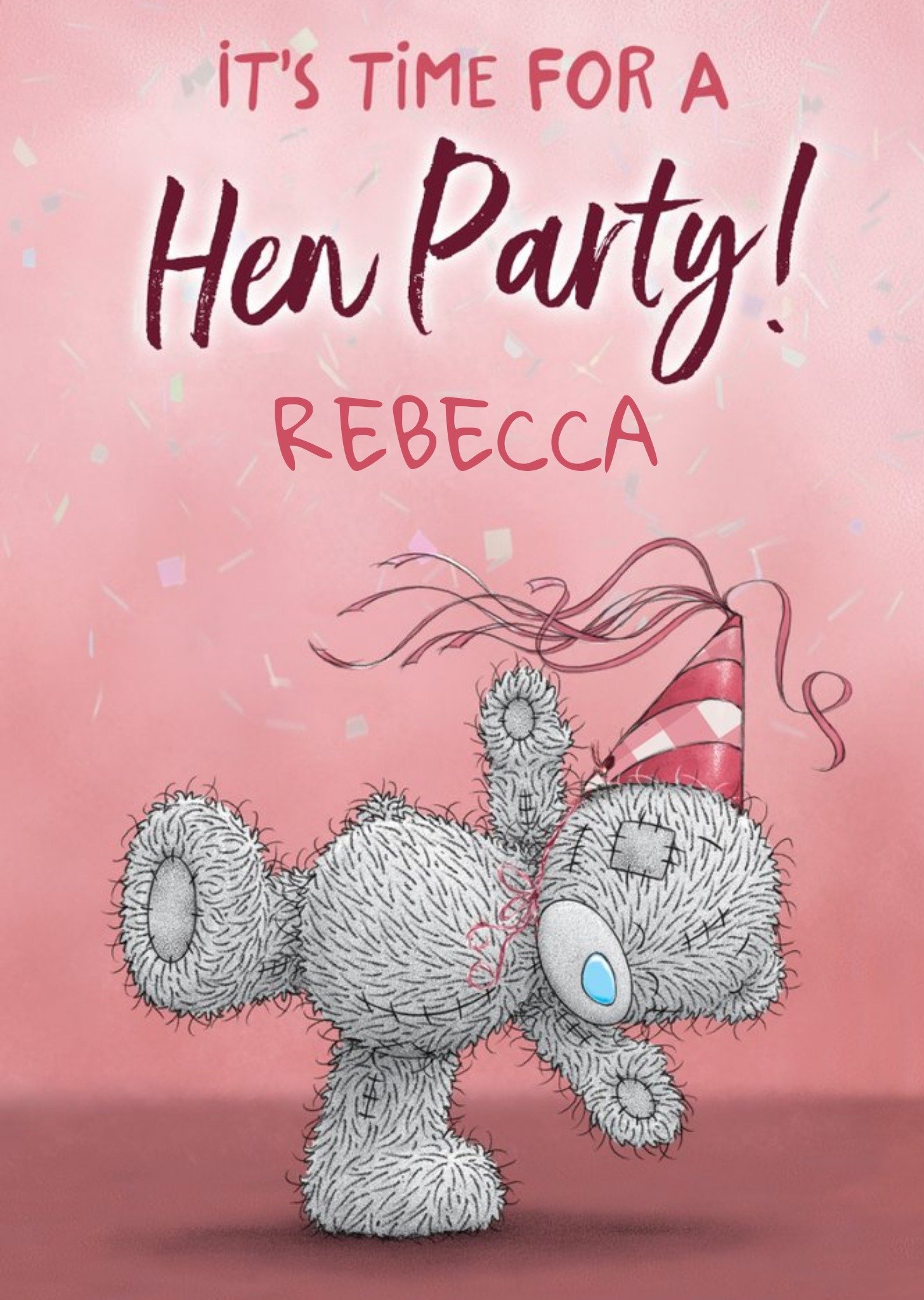 Me To You Tatty Teddy Hen Party Card Ecard