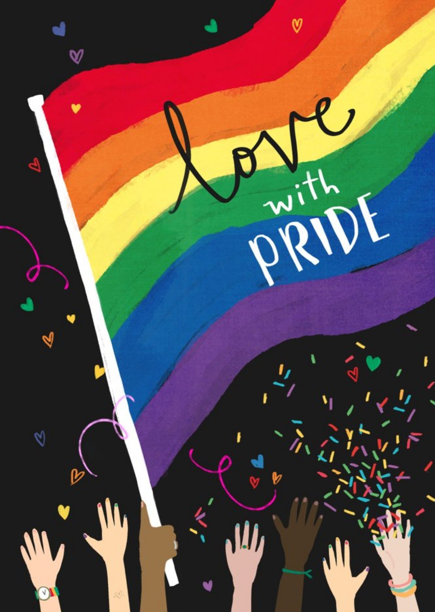 Love With Pride Flag Celebration Card Ecard