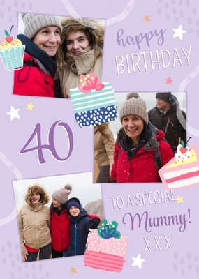 40 Special Mummy Photo Upload Birthday Card