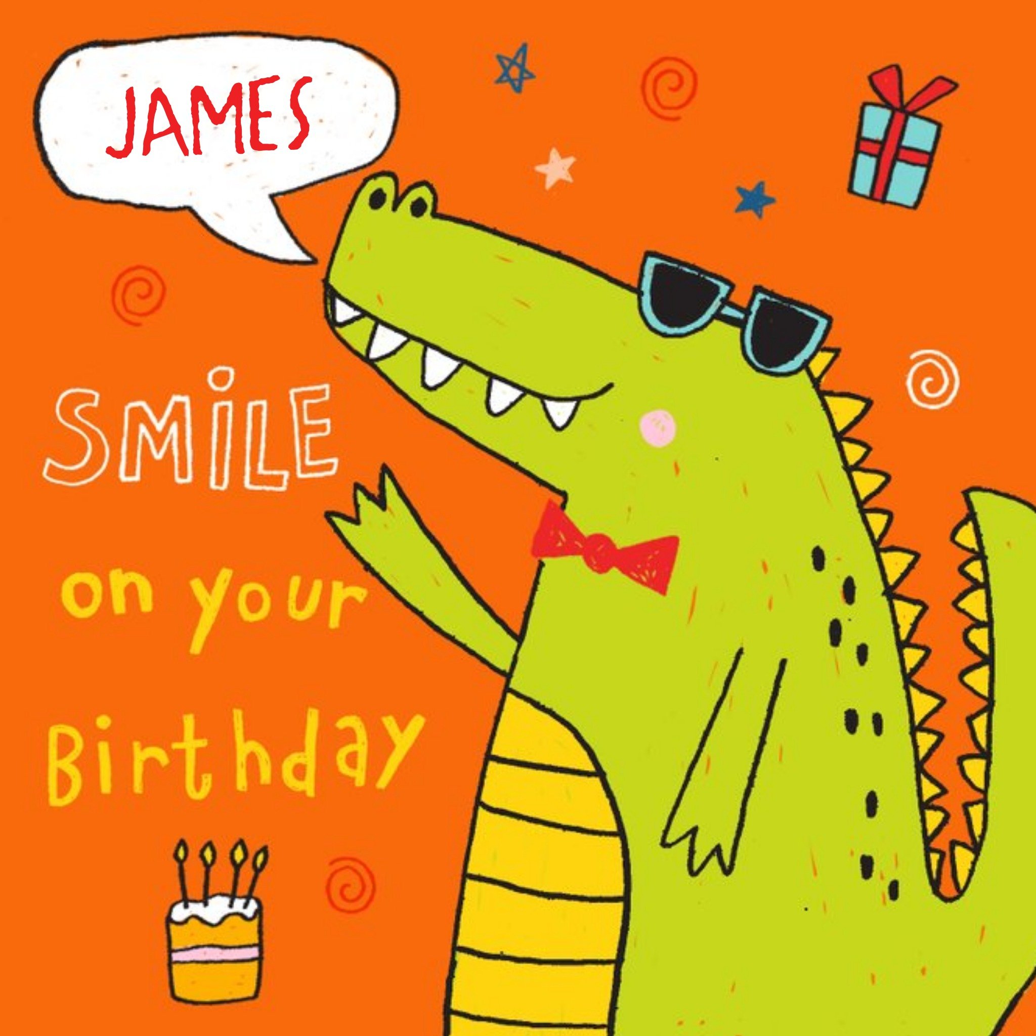 Moonpig Oodles Smile On Your Birthday Card, Square