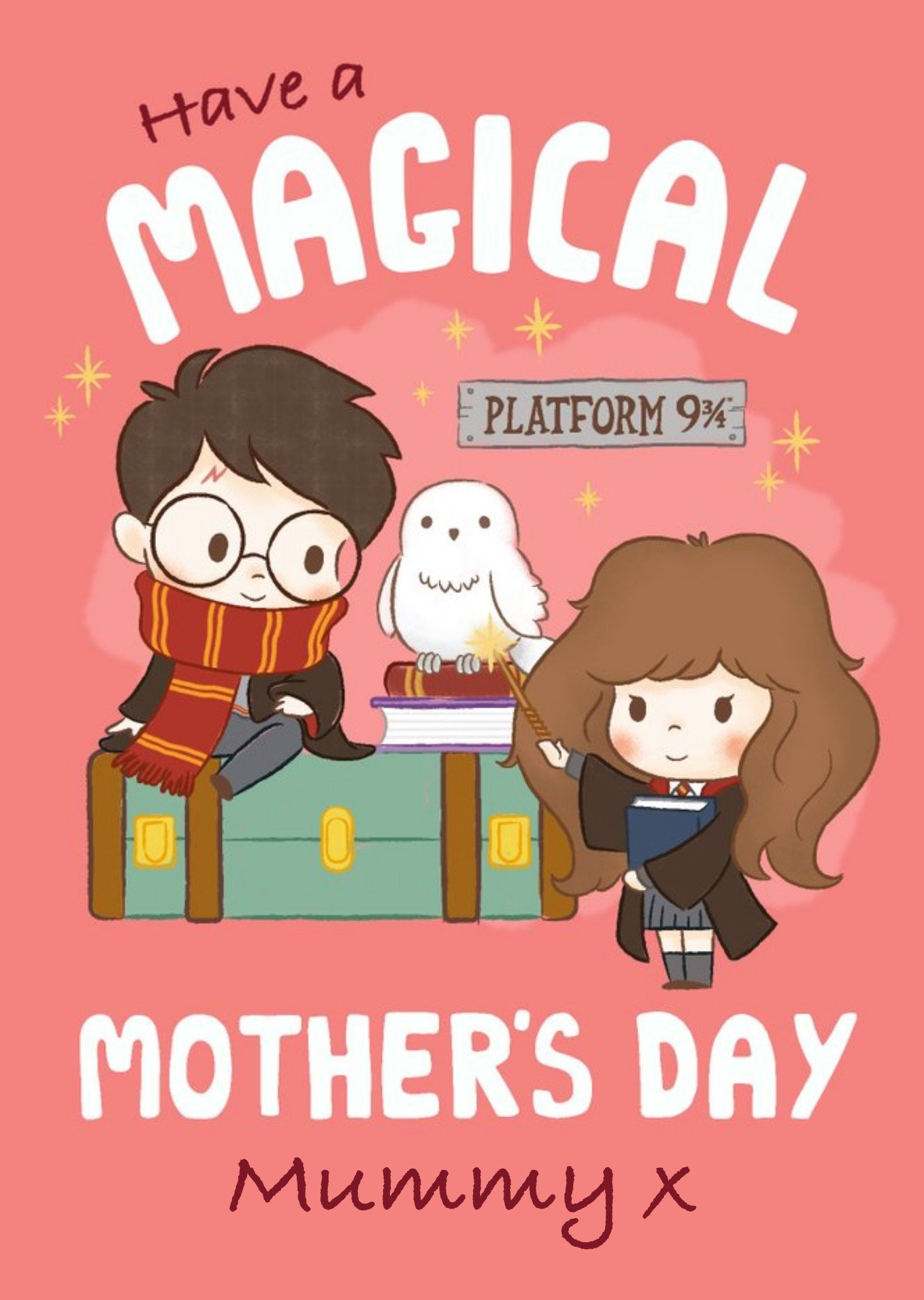 Harry Potter Mother's Day Card, Large