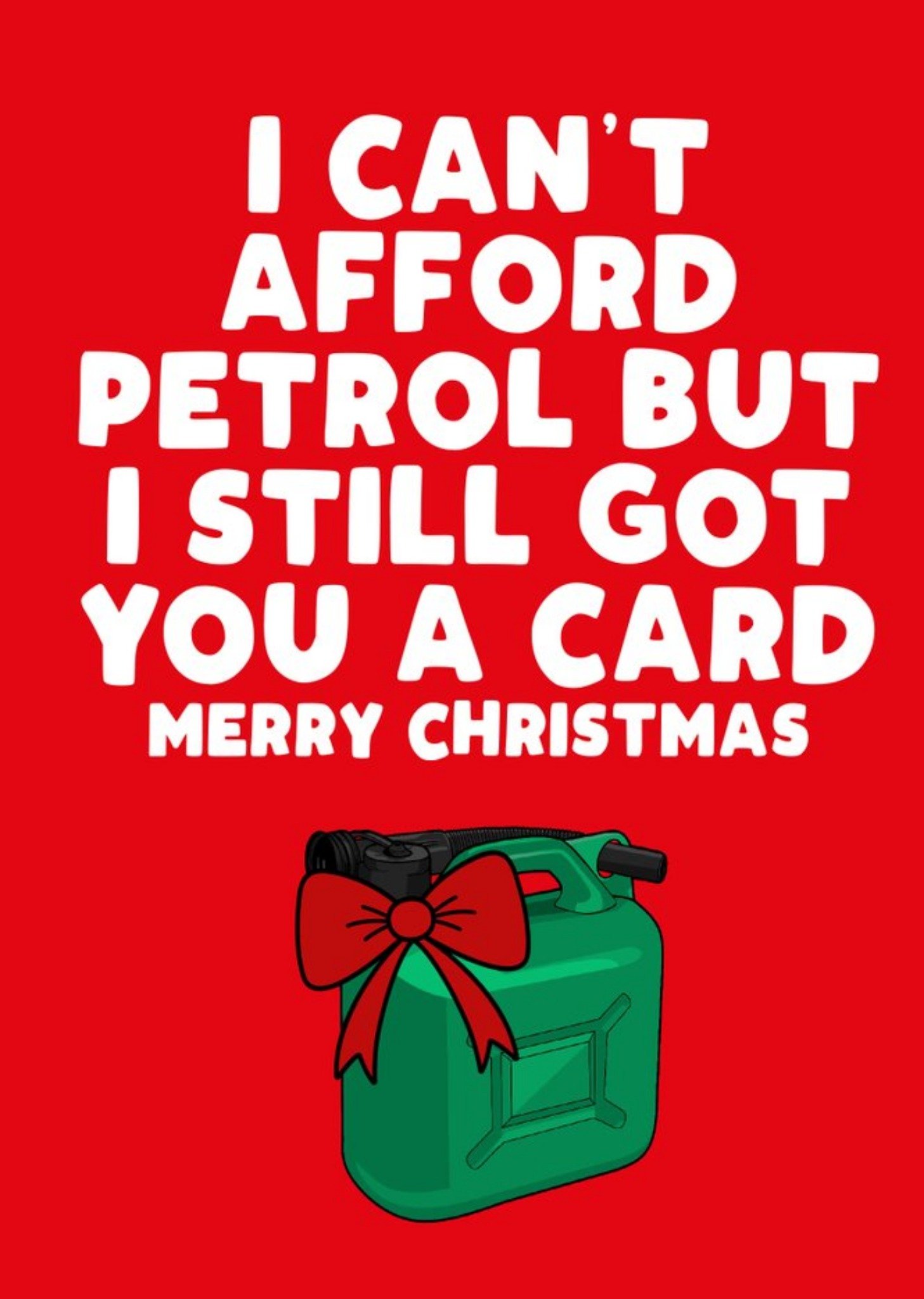 Can't Afford Petrol Christmas Card Ecard