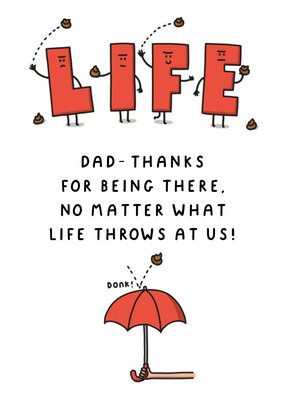Thanks For Being There Father's Day Card