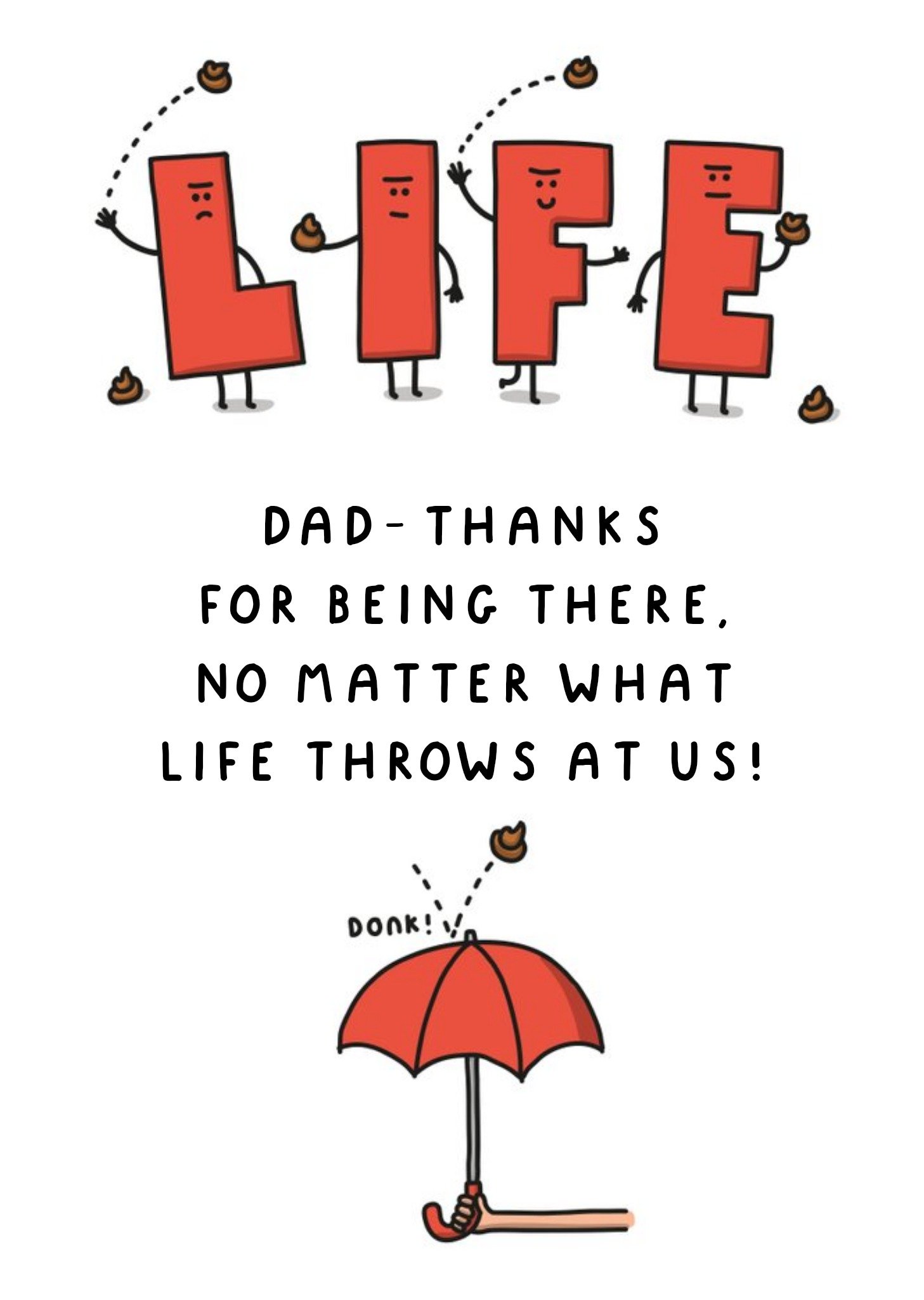 Thanks For Being There Father's Day Card Ecard