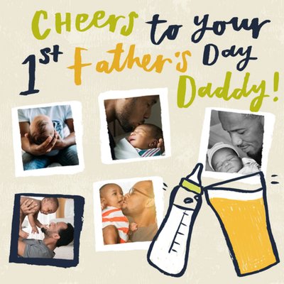 1st Father's Day Photo Upload Card