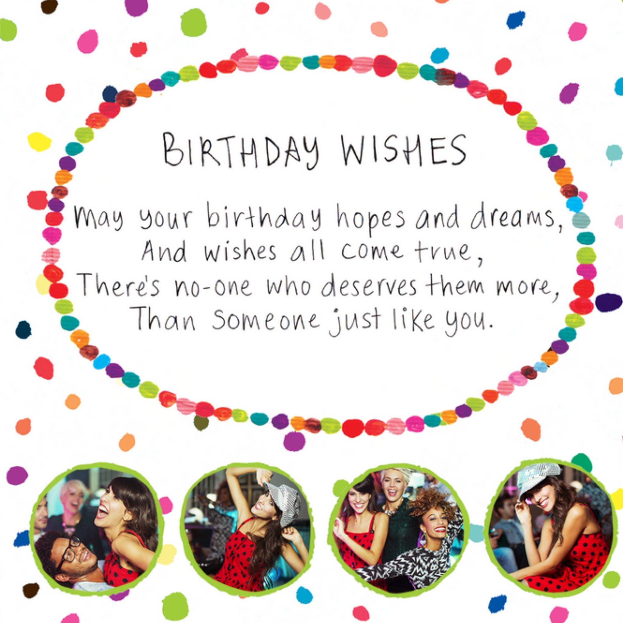 The Dogs Doo-Dahs Hopes And Dreams Photo Upload Birthday Card, Square