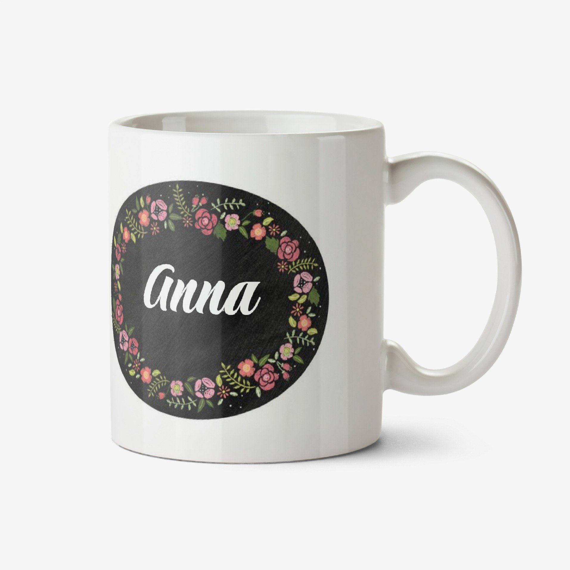 Floral Mug - Chalkboard Mug Ceramic Mug