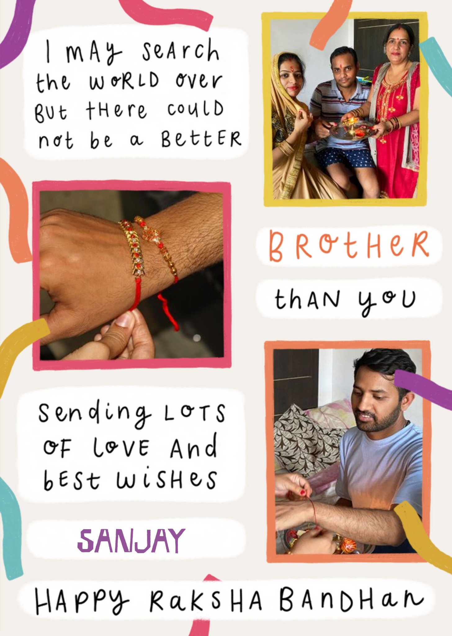 No Better Brother Than You Raksha Bandhan Photo Upload Card Ecard