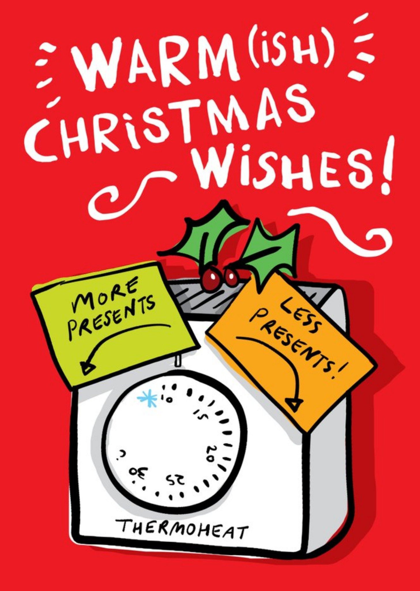 Moonpig Warm(Ish) Christmas Wishes Card Ecard