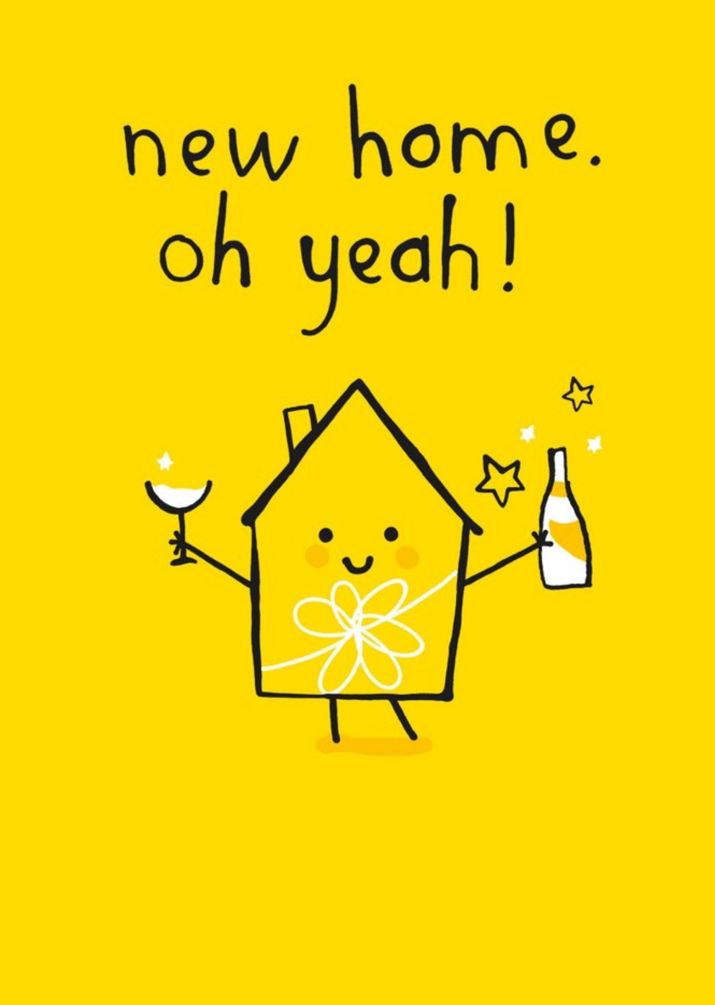 Guk Bright Illustrated New Home Card