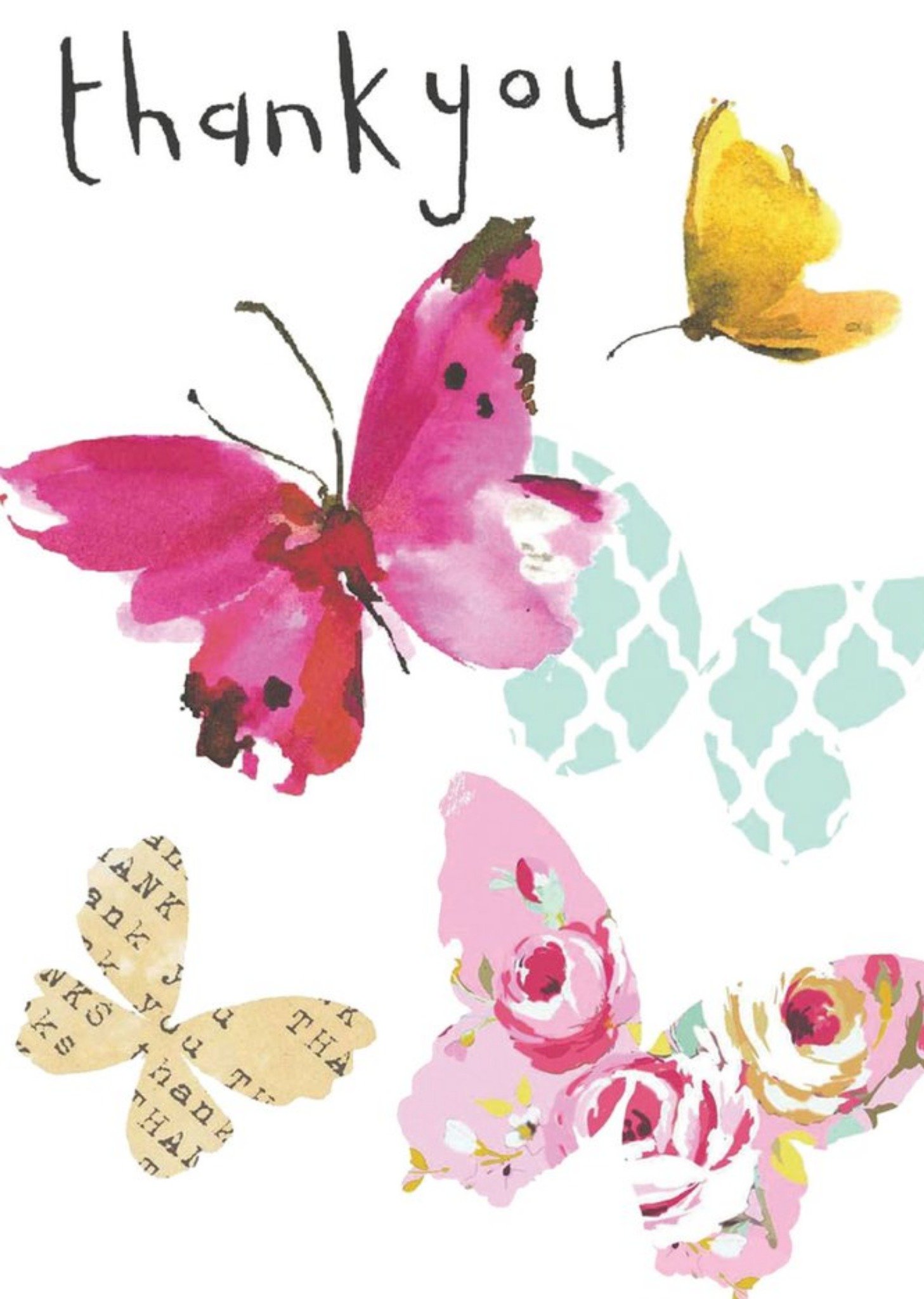 Sooshichacha Butterfly Thank You Card Ecard