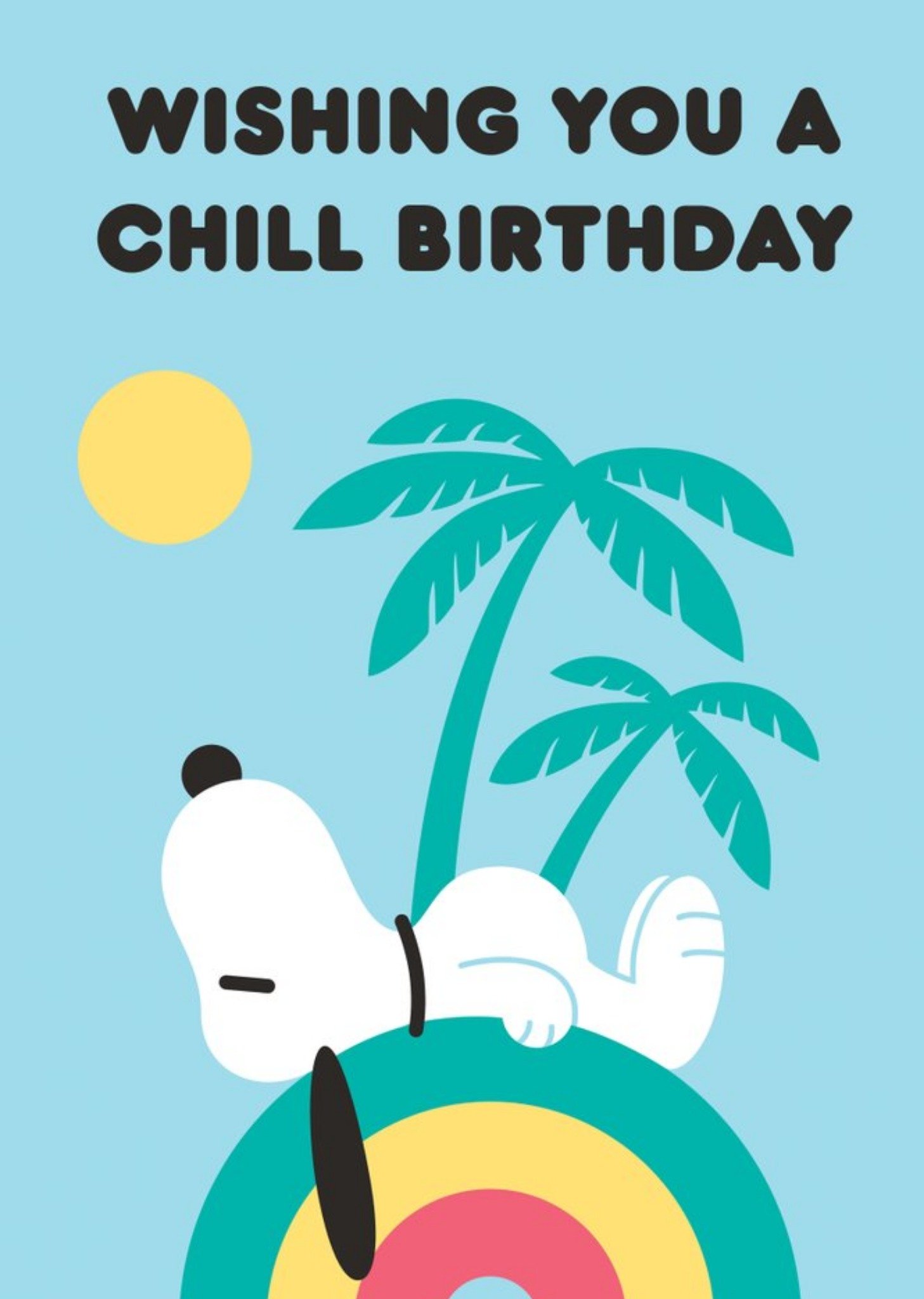 Moonpig Cute Peanuts Snoopy Wishing You A Chill Birthday Card, Large