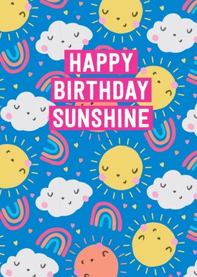 Cute Happy Birthday Sunshine Card