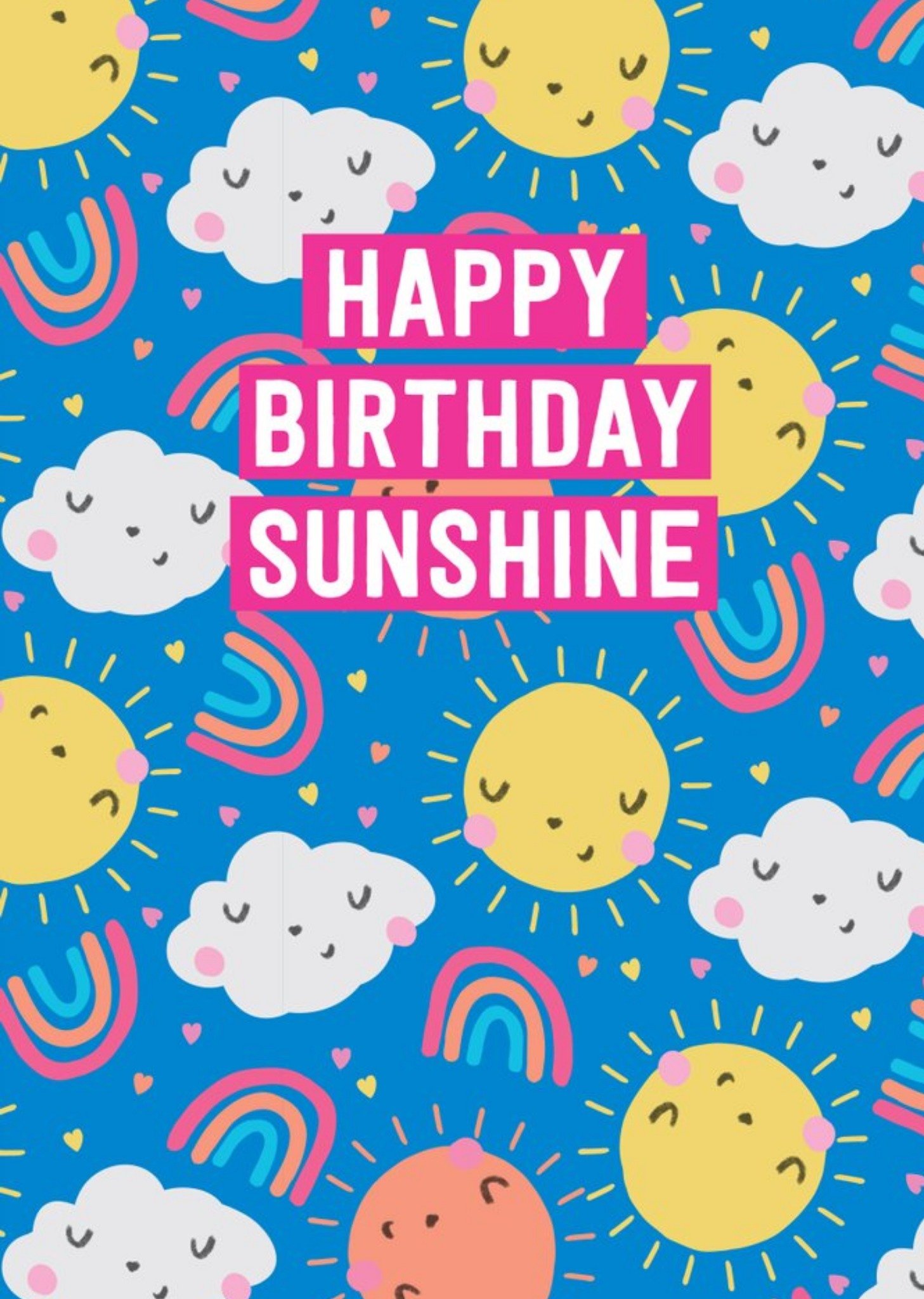 Cute Happy Birthday Sunshine Card Ecard