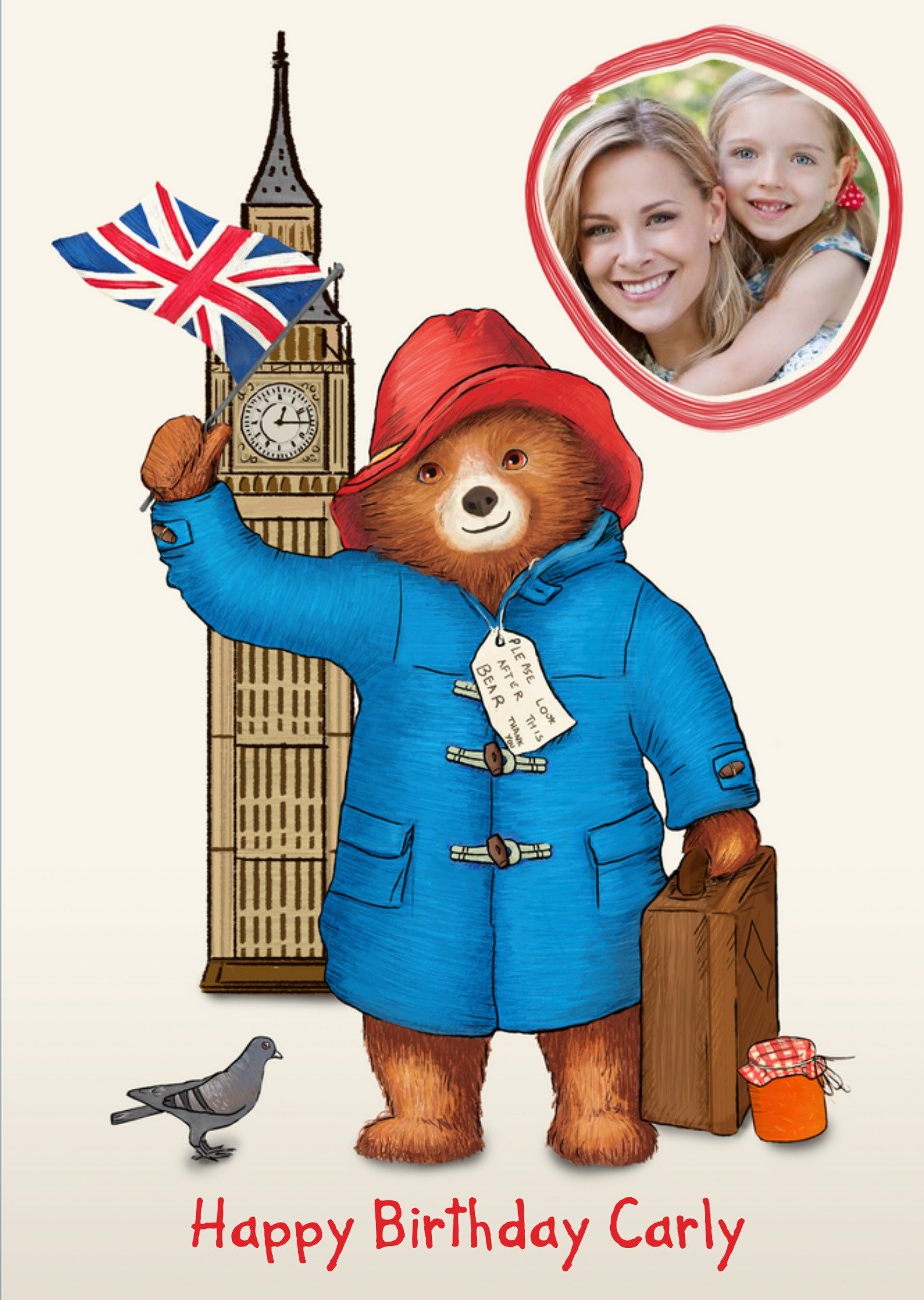 Paddington Bear Paddington Big Ben Photo Upload Card Ecard