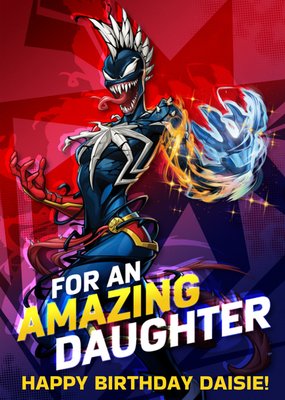 Spider-Man Maximum Venom For An Amazing Daughter Card