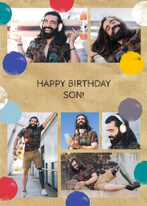 Photo Upload Birthday card - Son