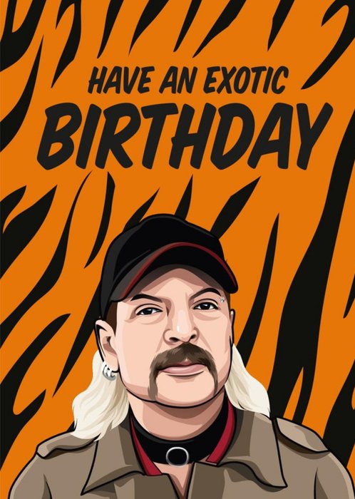Funny Topical TV Show Exotic Birthday Card