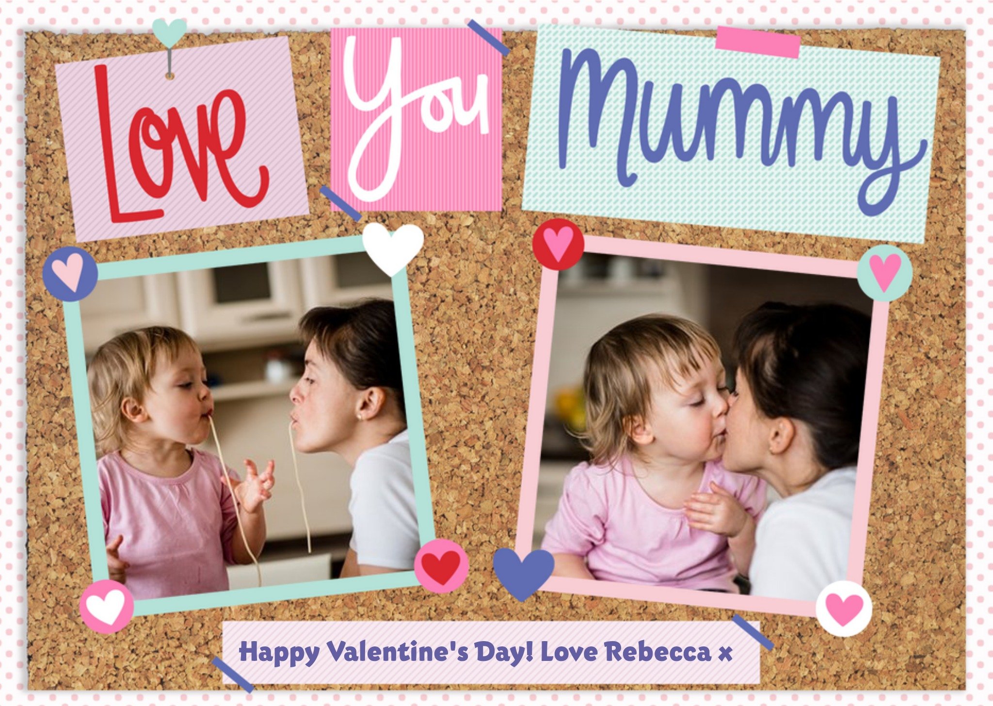 Pinboard Love You Mummy Photo Upload Card Ecard