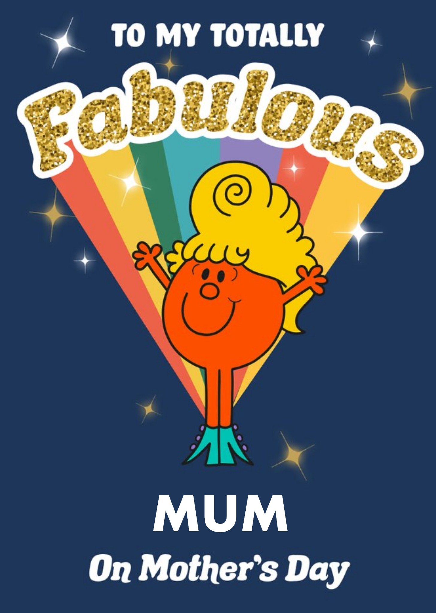 Mr Men To My Totally Fabulous Mum Mother's Day Card, Large