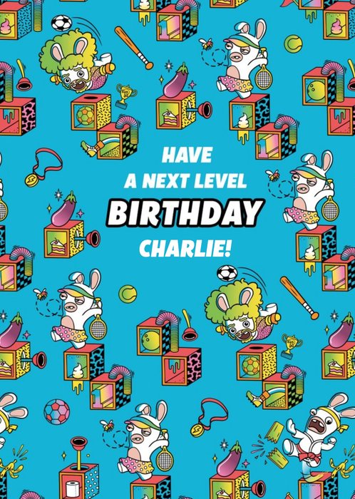 Rabbids Next Level Birthday Card
