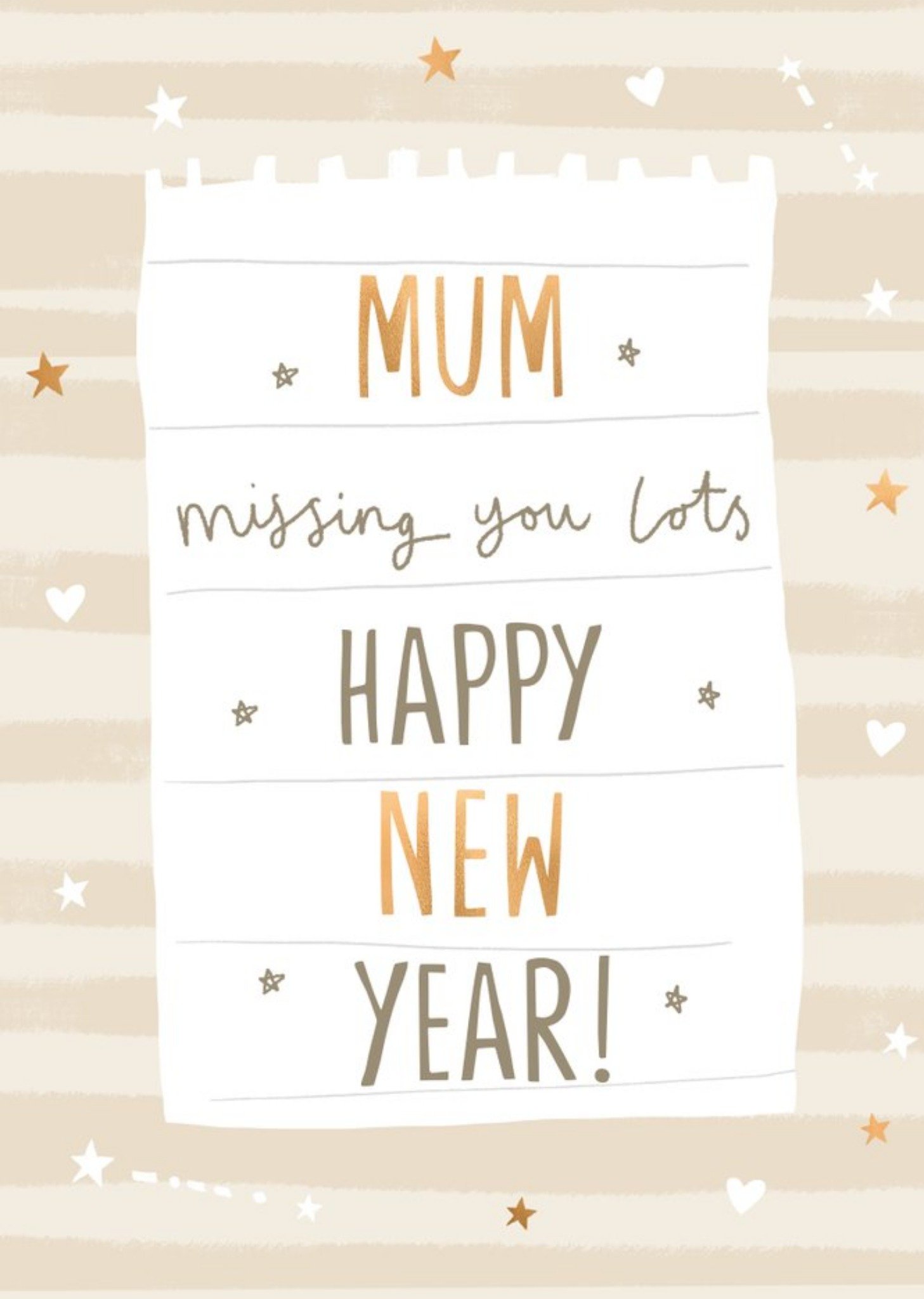 Dad Missing You Lots Happy New Year Card Ecard