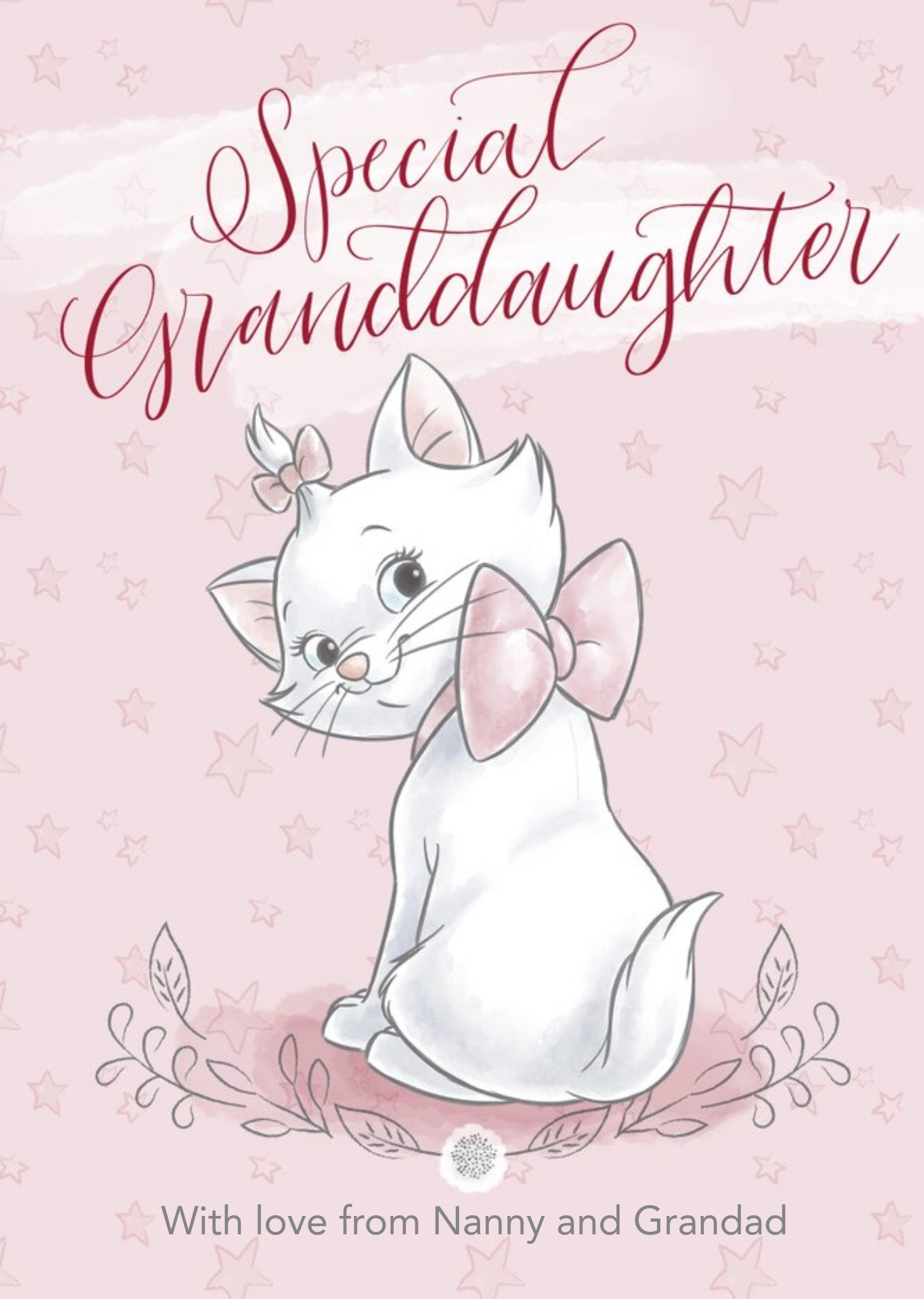 Other Disney Aristocats - Cute Granddaughter Birthday Card, Large