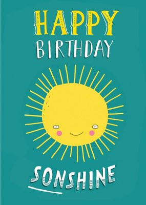 Brainbox Candy Sun Son Happy Birthday Card