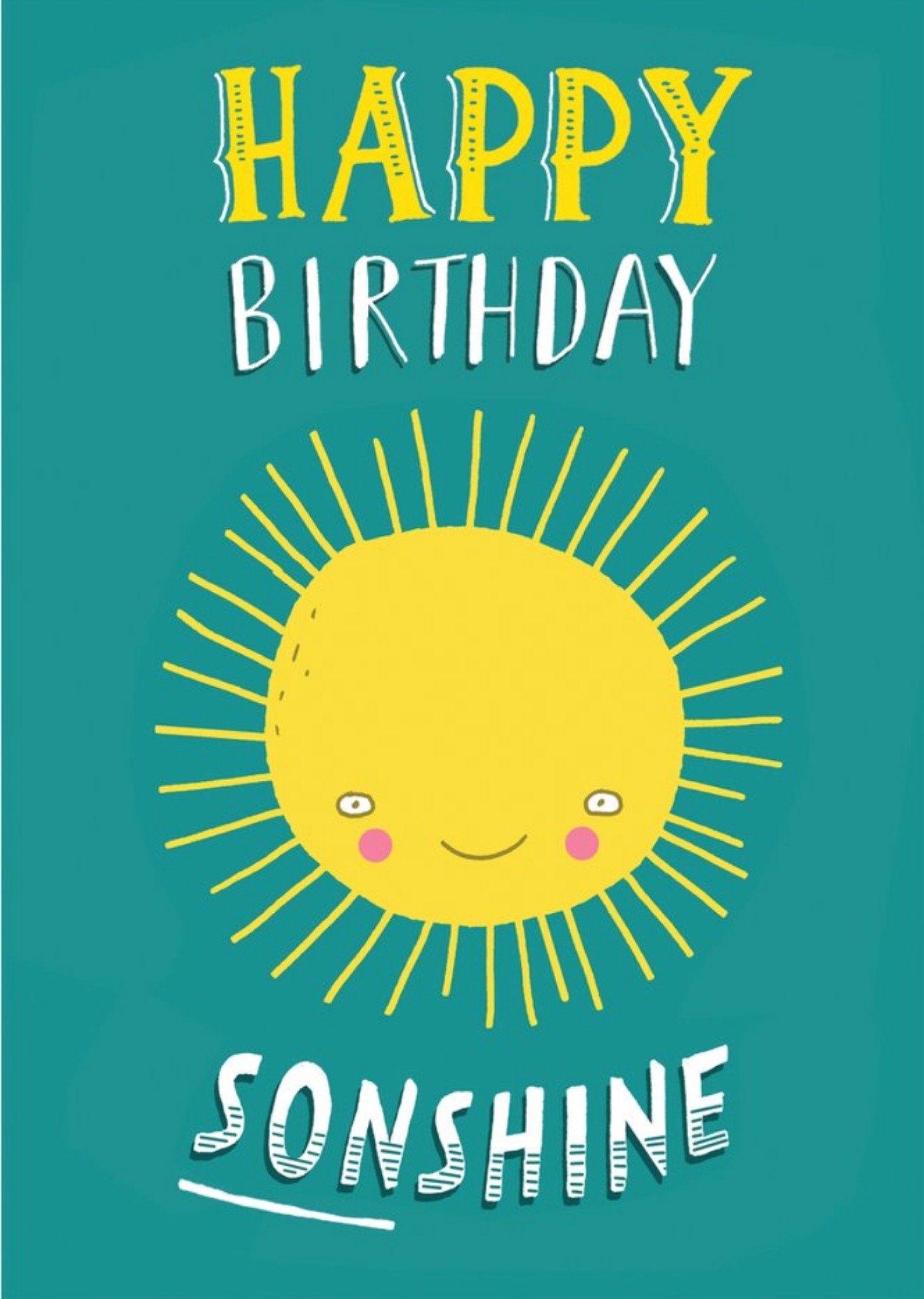Moonpig Brainbox Candy Sun Son Happy Birthday Card, Large