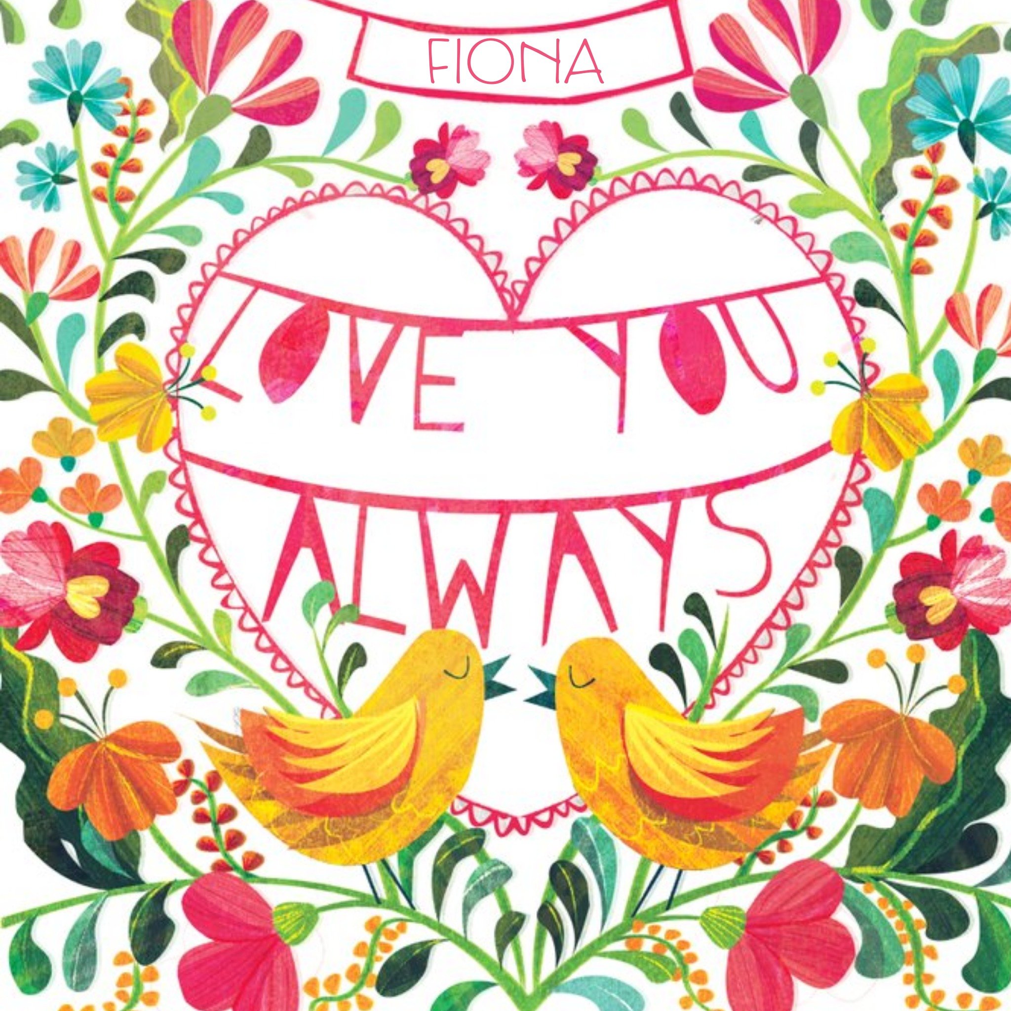 Caravan Love You Always Personalised Card, Square