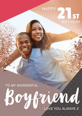 Photo Upload Birthday Card To My wonderful Boyfriend