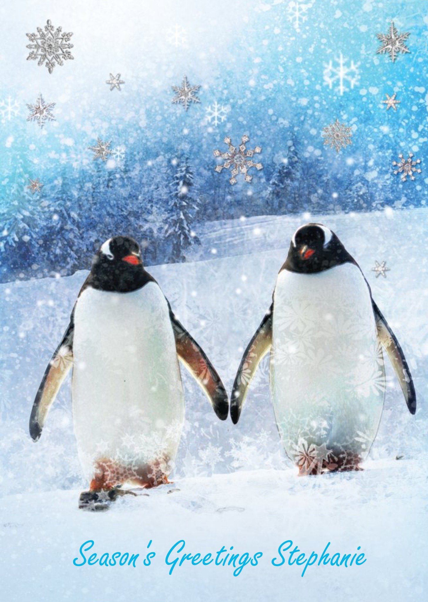 Ling Design Penguin Christmas Card Ecard