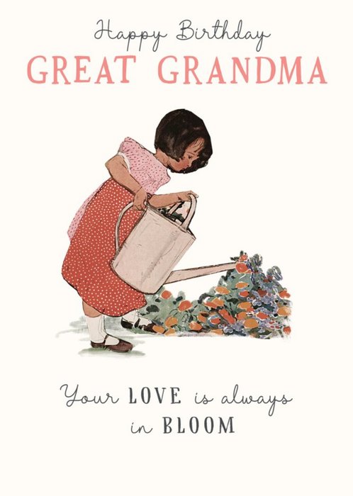 Happy Birthday Great Grandma Birthday Card