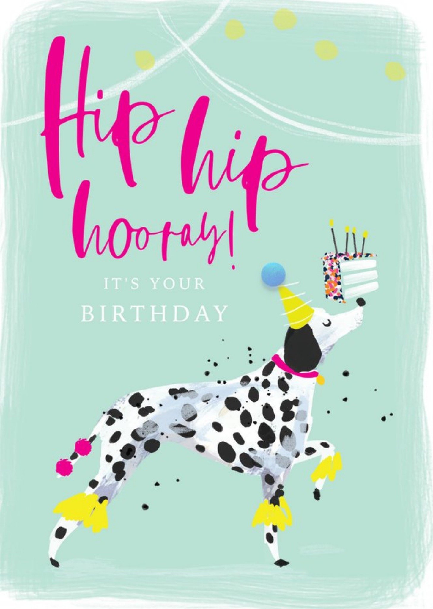 Hip Hip Hooray Dalmation Card Ecard