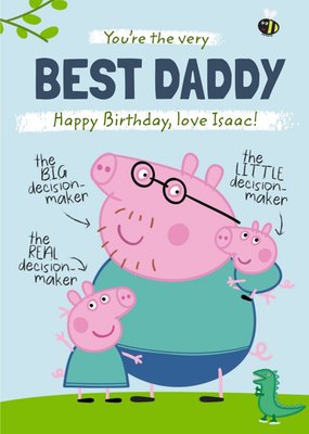 Peppa Pig Best Daddy Birthday Card
