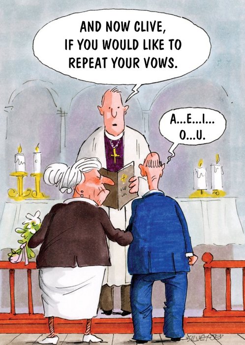 Repeat Your Vows Funny Card